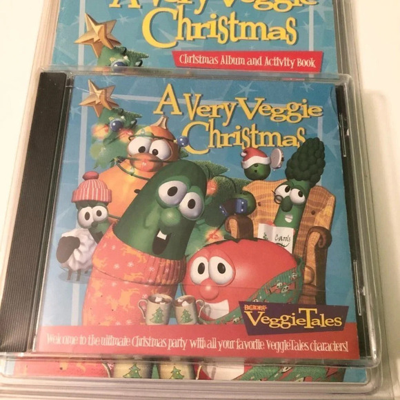Veggie Tales A Very Veggie Christmas CD Christmas Album And Activity Book - Picture 14 of 16